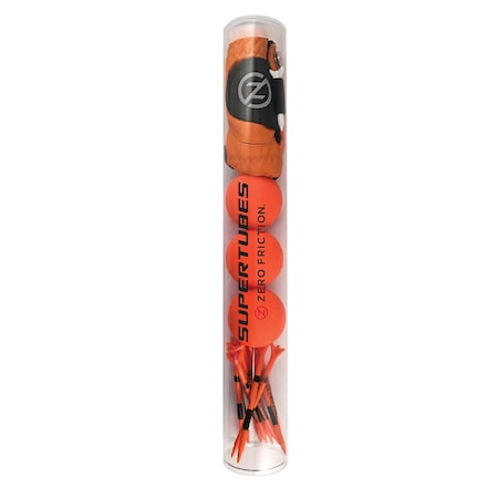 ZERO FRICTION Men's SuperTube Golf Value Pack, Orange GB70002